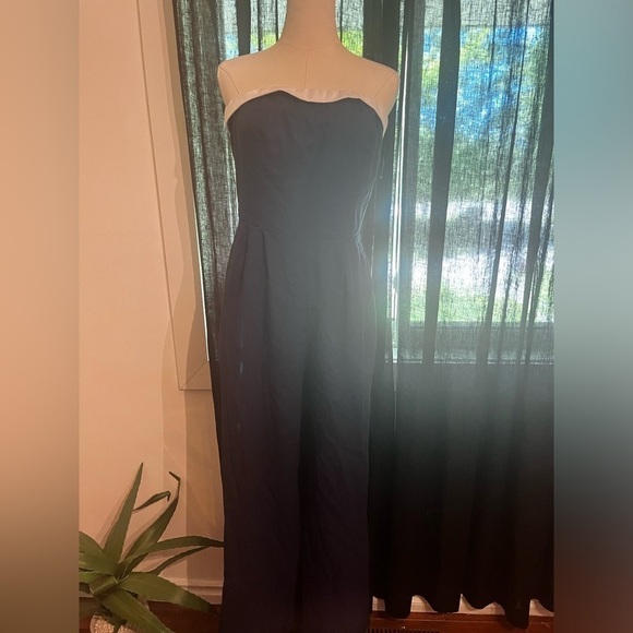 Gorgeous  Navy blue and white jumpsuit - Picture 5 of 9